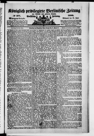 Königlich privilegirte Berlinische Zeitung von Staats- und gelehrten Sachen on Jun 18, 1890