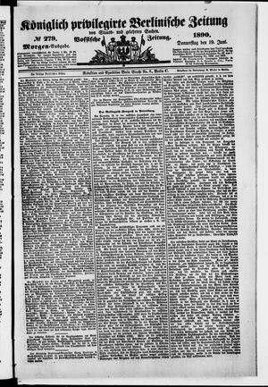Königlich privilegirte Berlinische Zeitung von Staats- und gelehrten Sachen on Jun 19, 1890