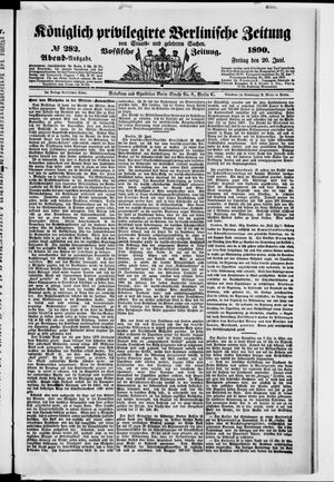 Königlich privilegirte Berlinische Zeitung von Staats- und gelehrten Sachen on Jun 20, 1890