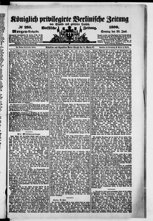 Königlich privilegirte Berlinische Zeitung von Staats- und gelehrten Sachen vom 22.06.1890