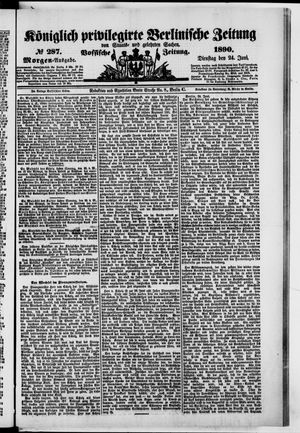 Königlich privilegirte Berlinische Zeitung von Staats- und gelehrten Sachen on Jun 24, 1890