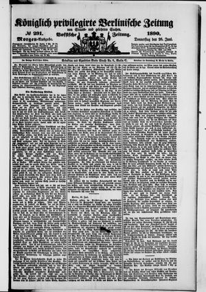 Königlich privilegirte Berlinische Zeitung von Staats- und gelehrten Sachen on Jun 26, 1890