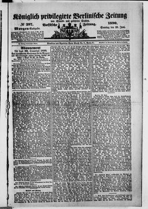 Königlich privilegirte Berlinische Zeitung von Staats- und gelehrten Sachen vom 29.06.1890