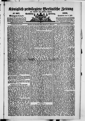 Königlich privilegirte Berlinische Zeitung von Staats- und gelehrten Sachen vom 05.07.1890
