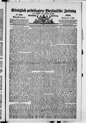 Königlich privilegirte Berlinische Zeitung von Staats- und gelehrten Sachen vom 07.07.1890