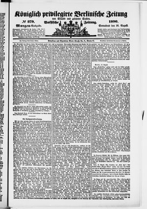 Königlich privilegirte Berlinische Zeitung von Staats- und gelehrten Sachen vom 16.08.1890