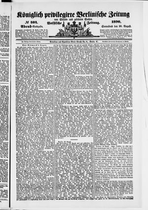 Königlich privilegirte Berlinische Zeitung von Staats- und gelehrten Sachen on Aug 30, 1890