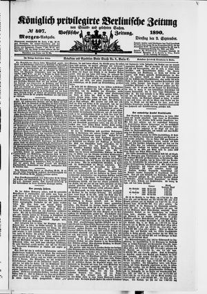 Königlich privilegirte Berlinische Zeitung von Staats- und gelehrten Sachen vom 02.09.1890