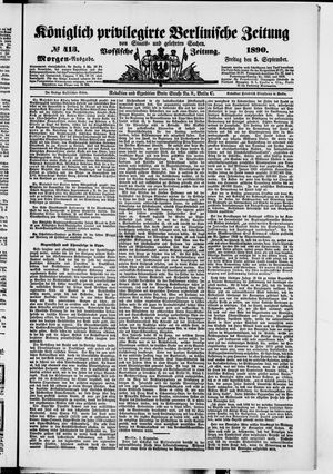 Königlich privilegirte Berlinische Zeitung von Staats- und gelehrten Sachen on Sep 5, 1890