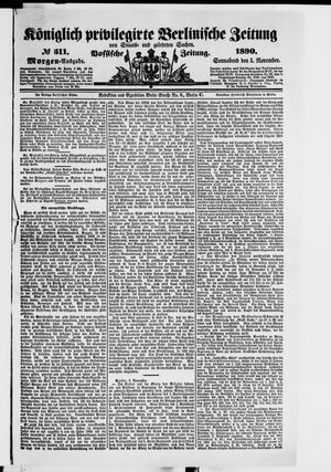 Königlich privilegirte Berlinische Zeitung von Staats- und gelehrten Sachen vom 01.11.1890