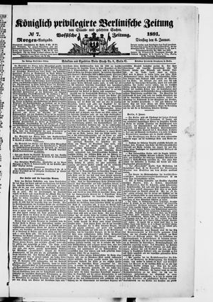 Königlich privilegirte Berlinische Zeitung von Staats- und gelehrten Sachen on Jan 6, 1891