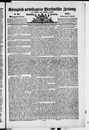 Königlich privilegirte Berlinische Zeitung von Staats- und gelehrten Sachen on Jan 16, 1891
