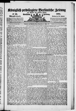 Königlich privilegirte Berlinische Zeitung von Staats- und gelehrten Sachen vom 23.01.1891