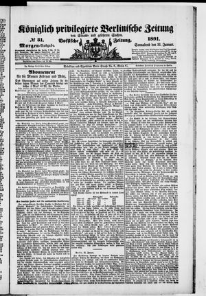 Königlich privilegirte Berlinische Zeitung von Staats- und gelehrten Sachen vom 31.01.1891