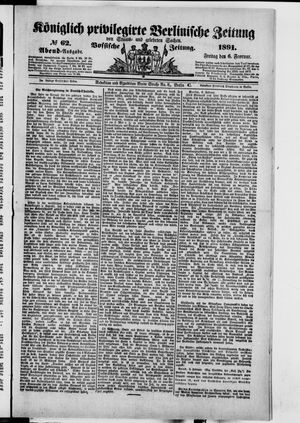 Königlich privilegirte Berlinische Zeitung von Staats- und gelehrten Sachen on Feb 6, 1891