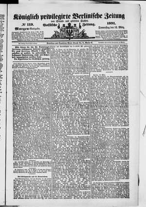 Königlich privilegirte Berlinische Zeitung von Staats- und gelehrten Sachen on Mar 12, 1891