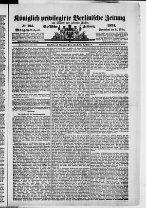 Königlich privilegirte Berlinische Zeitung von Staats- und gelehrten Sachen on Mar 14, 1891