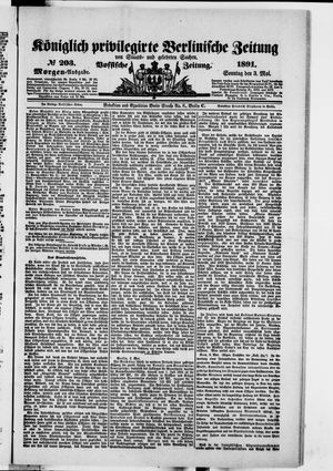 Königlich privilegirte Berlinische Zeitung von Staats- und gelehrten Sachen vom 03.05.1891