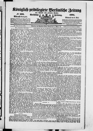 Königlich privilegirte Berlinische Zeitung von Staats- und gelehrten Sachen vom 06.05.1891