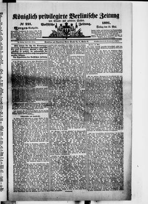 Königlich privilegirte Berlinische Zeitung von Staats- und gelehrten Sachen on May 15, 1891