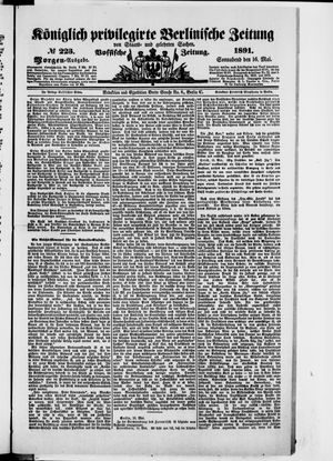 Königlich privilegirte Berlinische Zeitung von Staats- und gelehrten Sachen on May 16, 1891