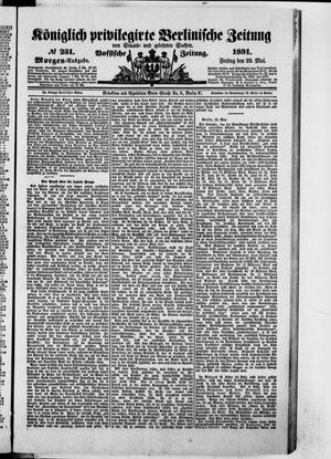 Königlich privilegirte Berlinische Zeitung von Staats- und gelehrten Sachen on May 22, 1891