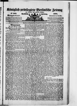 Königlich privilegirte Berlinische Zeitung von Staats- und gelehrten Sachen vom 23.05.1891
