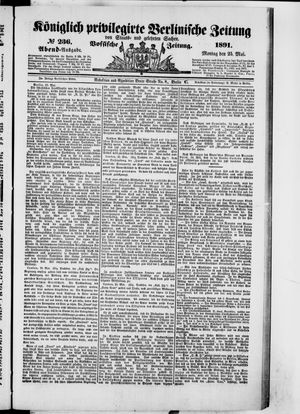 Königlich privilegirte Berlinische Zeitung von Staats- und gelehrten Sachen vom 25.05.1891