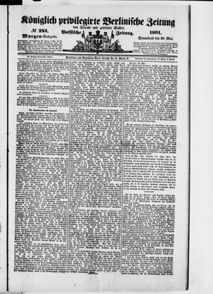 Königlich privilegirte Berlinische Zeitung von Staats- und gelehrten Sachen on May 30, 1891