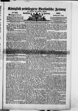 Königlich privilegirte Berlinische Zeitung von Staats- und gelehrten Sachen vom 05.06.1891