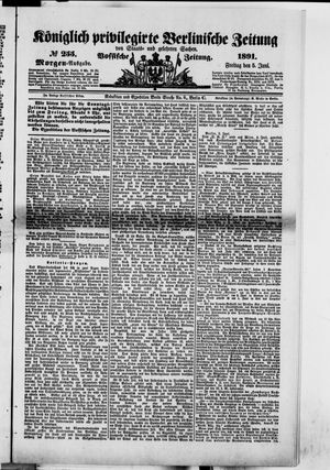 Königlich privilegirte Berlinische Zeitung von Staats- und gelehrten Sachen vom 05.06.1891