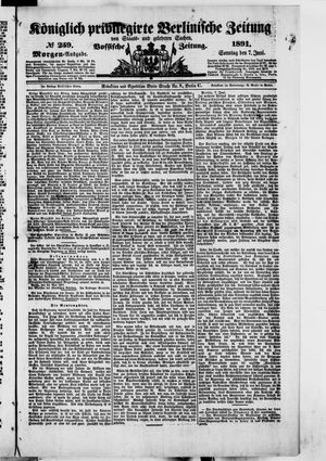 Königlich privilegirte Berlinische Zeitung von Staats- und gelehrten Sachen on Jun 7, 1891