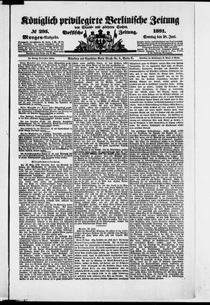 Königlich privilegirte Berlinische Zeitung von Staats- und gelehrten Sachen on Jun 28, 1891