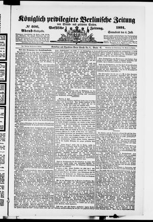 Königlich privilegirte Berlinische Zeitung von Staats- und gelehrten Sachen on Jul 4, 1891