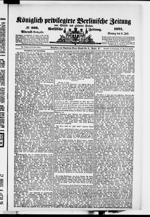 Königlich privilegirte Berlinische Zeitung von Staats- und gelehrten Sachen vom 06.07.1891