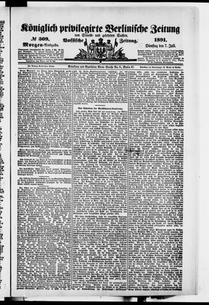 Königlich privilegirte Berlinische Zeitung von Staats- und gelehrten Sachen on Jul 7, 1891