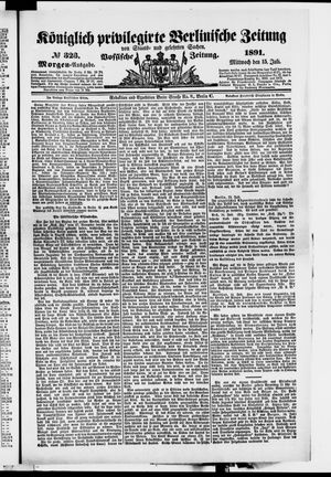 Königlich privilegirte Berlinische Zeitung von Staats- und gelehrten Sachen vom 15.07.1891
