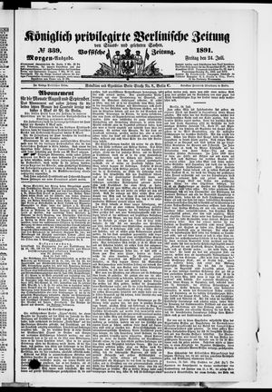 Königlich privilegirte Berlinische Zeitung von Staats- und gelehrten Sachen vom 24.07.1891