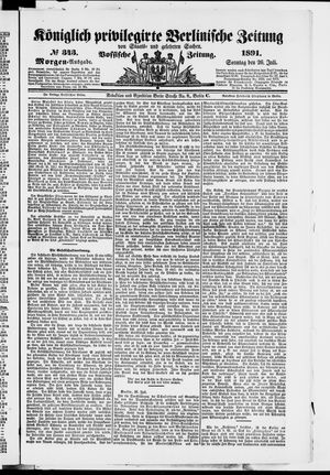 Königlich privilegirte Berlinische Zeitung von Staats- und gelehrten Sachen vom 26.07.1891