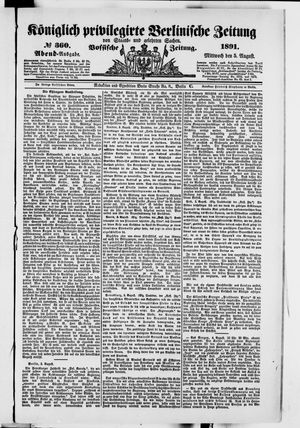 Königlich privilegirte Berlinische Zeitung von Staats- und gelehrten Sachen vom 05.08.1891