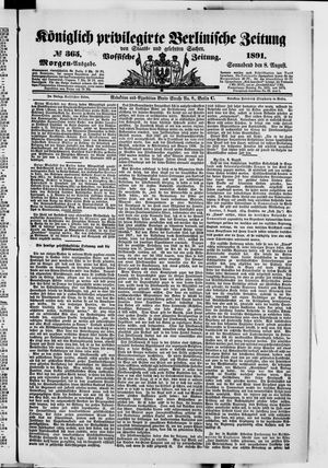 Königlich privilegirte Berlinische Zeitung von Staats- und gelehrten Sachen vom 08.08.1891