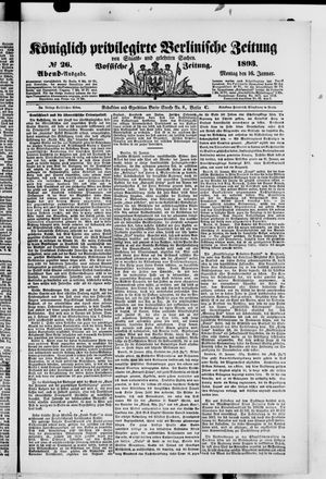 Königlich privilegirte Berlinische Zeitung von Staats- und gelehrten Sachen on Jan 16, 1893