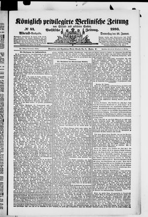 Königlich privilegirte Berlinische Zeitung von Staats- und gelehrten Sachen on Jan 26, 1893