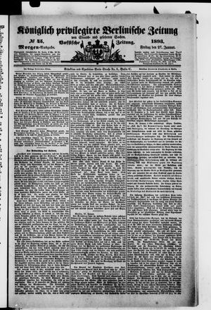 Königlich privilegirte Berlinische Zeitung von Staats- und gelehrten Sachen vom 27.01.1893