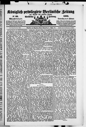Königlich privilegirte Berlinische Zeitung von Staats- und gelehrten Sachen on Feb 9, 1893