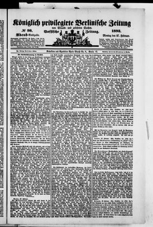 Königlich privilegirte Berlinische Zeitung von Staats- und gelehrten Sachen on Feb 27, 1893