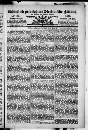 Königlich privilegirte Berlinische Zeitung von Staats- und gelehrten Sachen on Mar 4, 1893