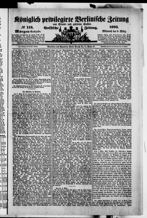 Königlich privilegirte Berlinische Zeitung von Staats- und gelehrten Sachen vom 08.03.1893
