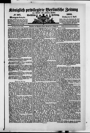 Königlich privilegirte Berlinische Zeitung von Staats- und gelehrten Sachen vom 11.04.1893