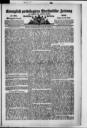 Königlich privilegirte Berlinische Zeitung von Staats- und gelehrten Sachen vom 28.04.1893